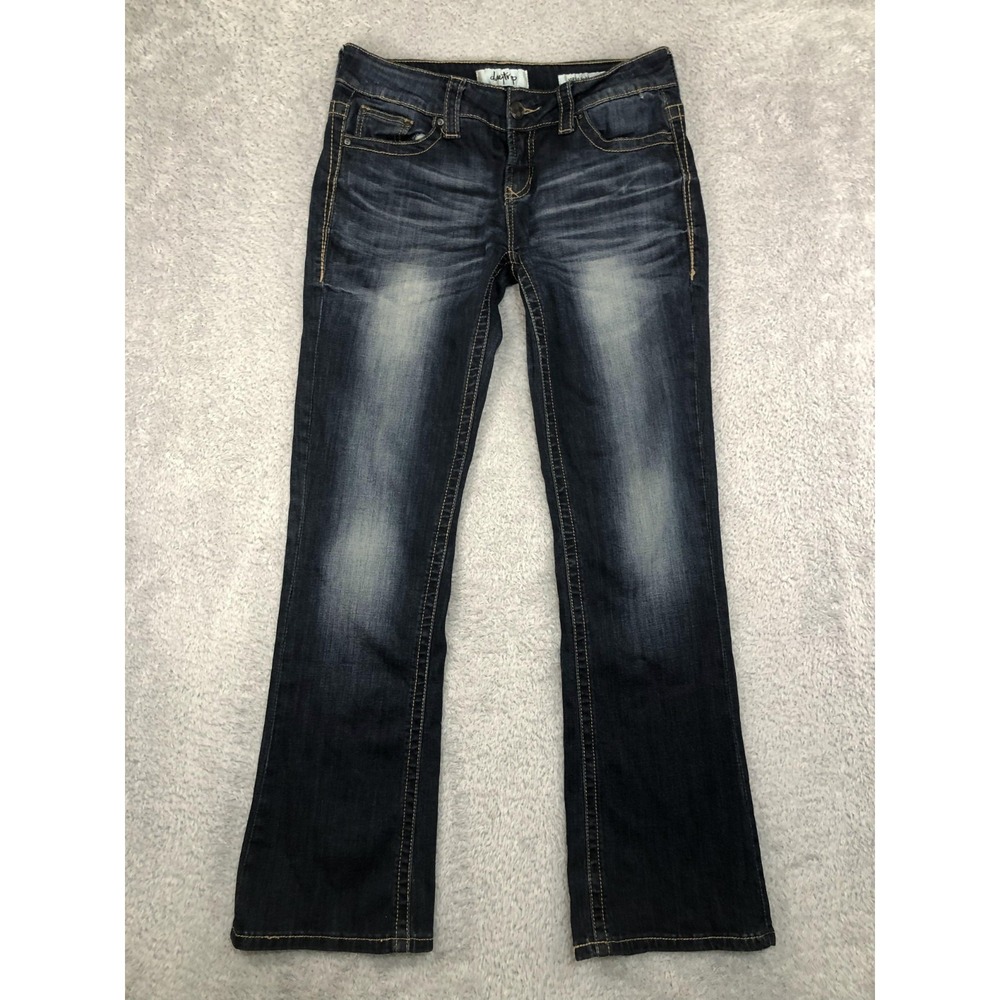 Daytrip Jeans Women's 32x30.5 (Tag 28R) Blue Virgo Bootcut Distressed